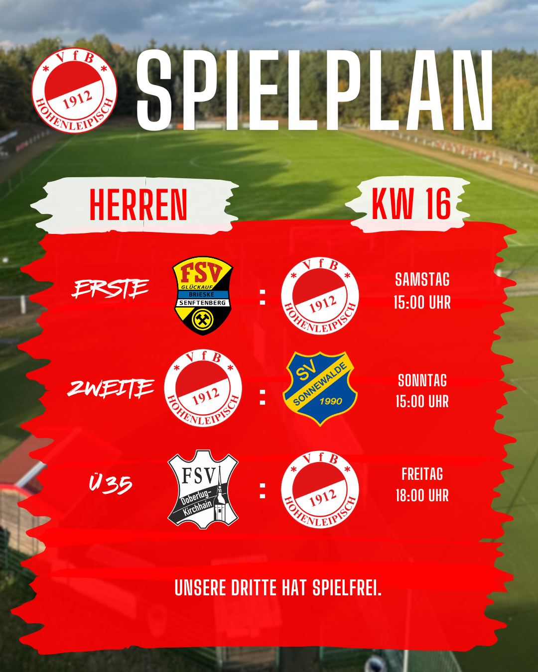 Spielplan KW16