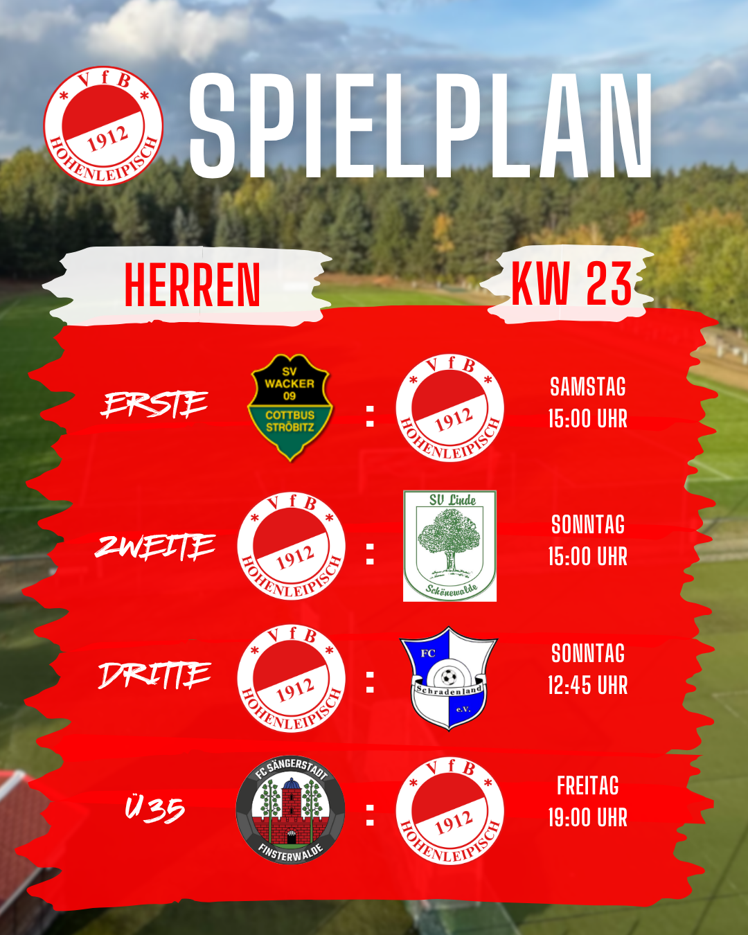 Spielplan KW23