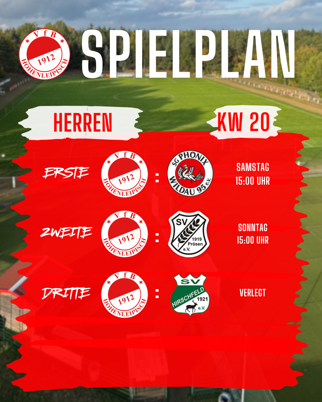 Spielplan KW20