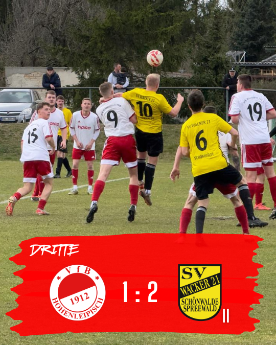 VfB DRITTE : SV Wacker Schönwalde II