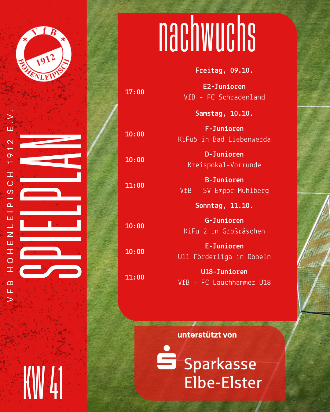 Spielplan KW41 - Nachwuchs