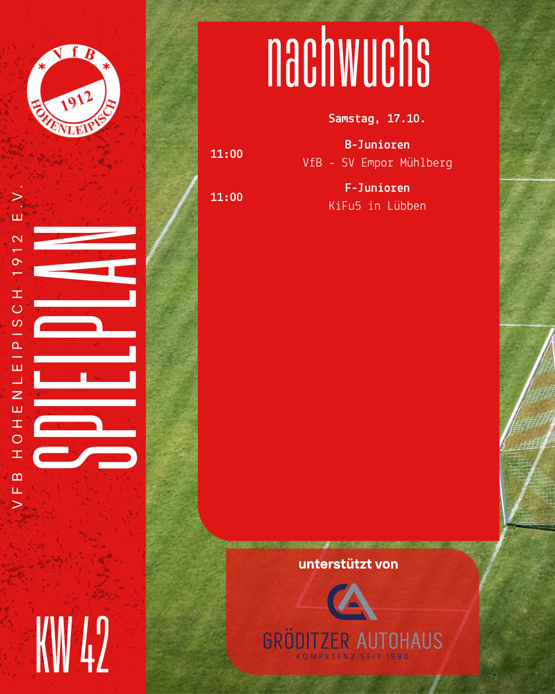Spielplan KW42 - Nachwuchs